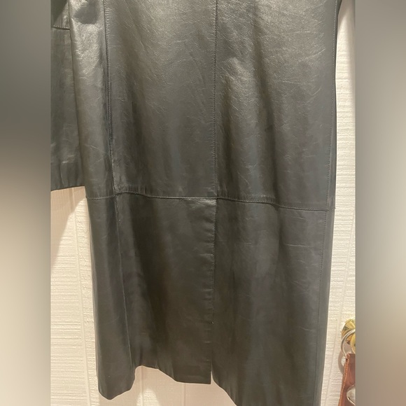 Kenneth Cole Black Leather Jacket -Size Medium GUC - Picture 7 of 11